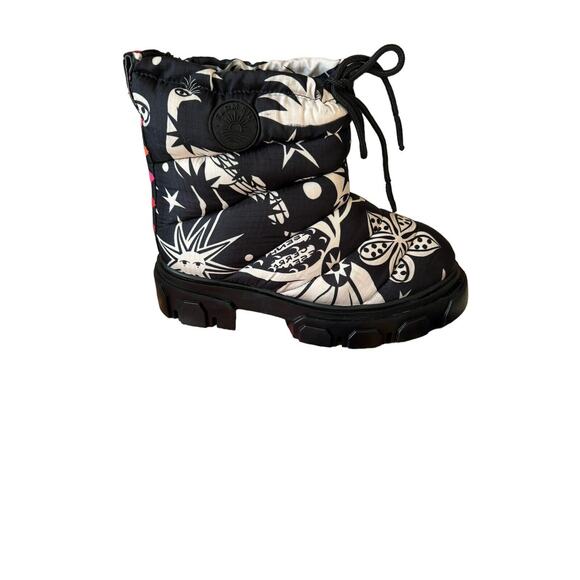 NEW Farm Rio Lug Sole Puffer Bootie Platform Floral Winter Moon Boots Womens 11 - Picture 6 of 10
